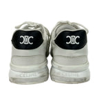 Celine Sneakers 42 Runner Low Lace Up White Black Leather — view 3