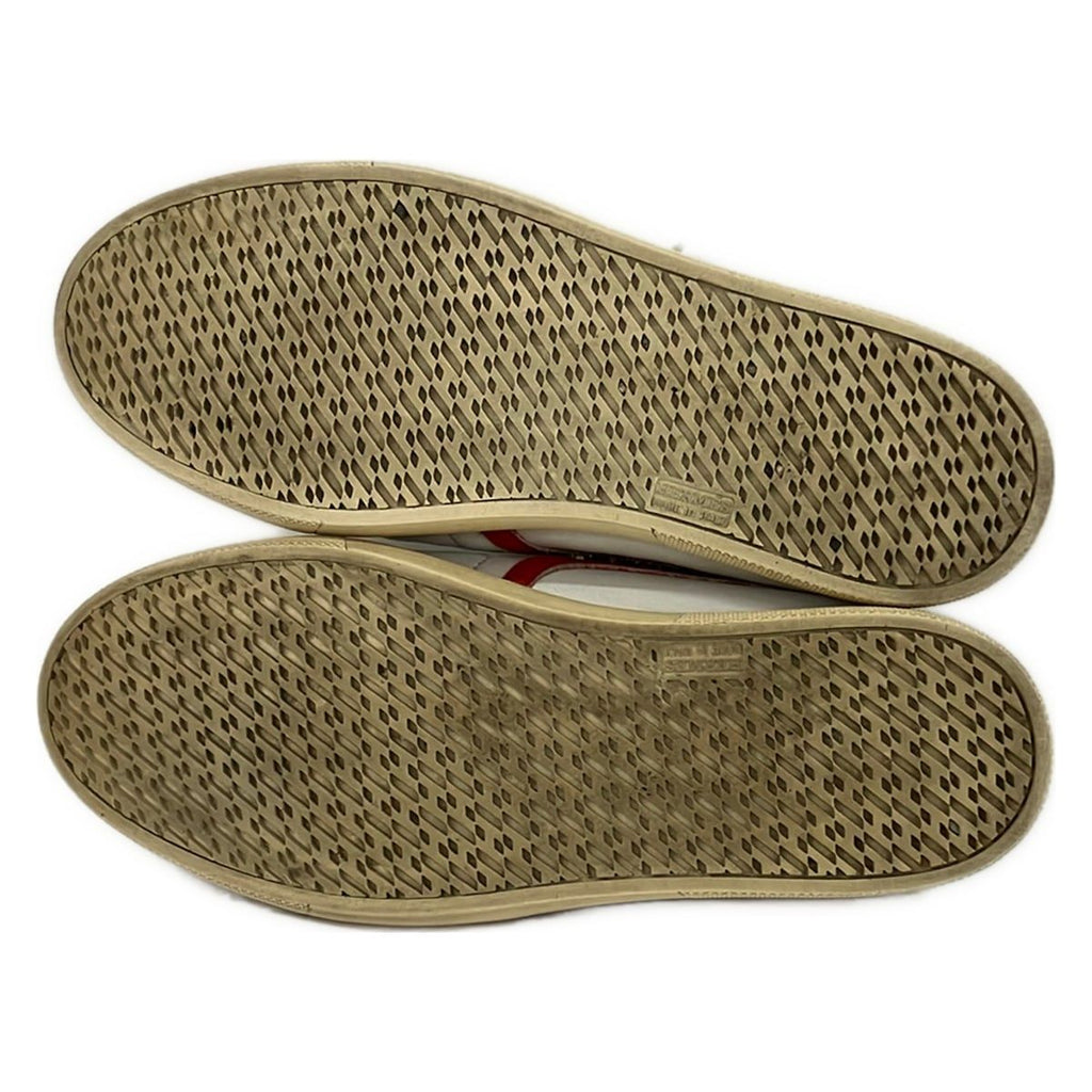 Hermes Sneakers 38.5 White Red Logo Insole Not Removable Leather — view 4