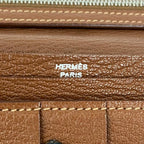 Hermes Wallet Bearn Souffle Brown Fonce Gold — view 5