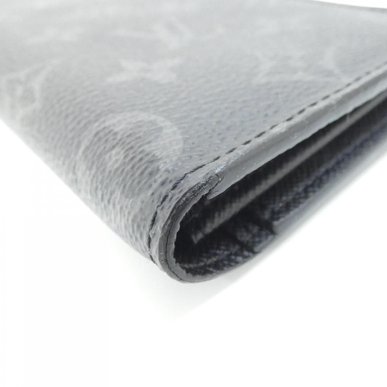 Louis Vuitton Monogram Eclipse Portefeuille Brazza Wallet — view 3