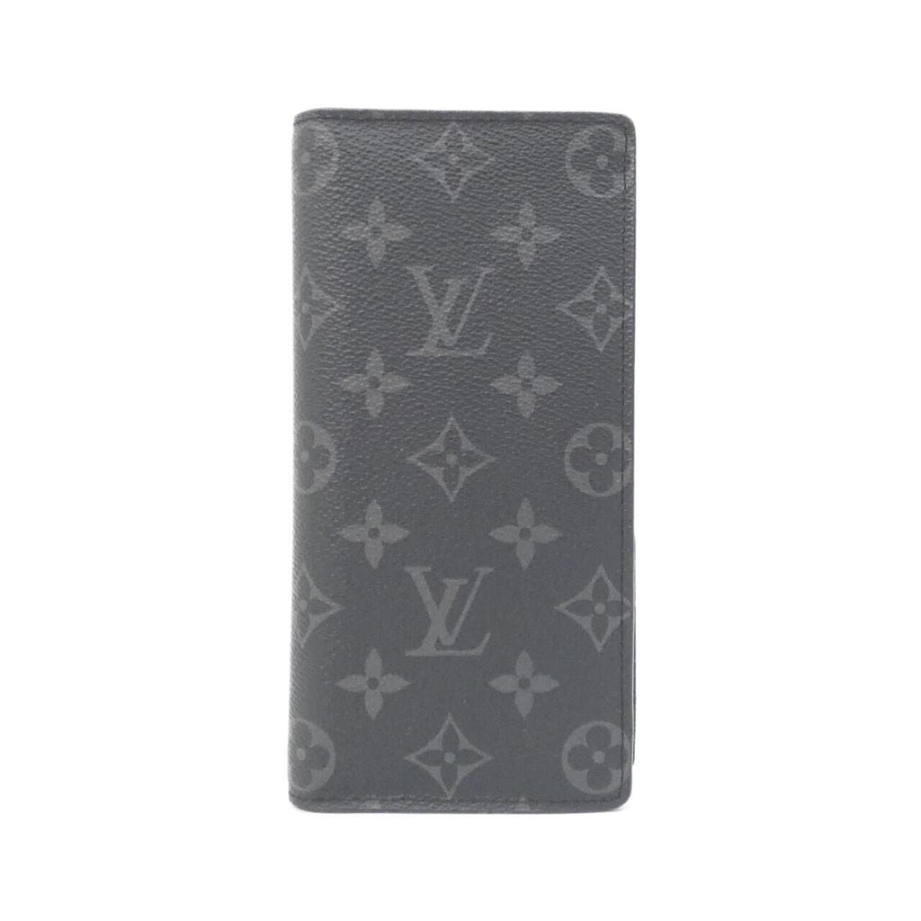 Louis Vuitton Monogram Eclipse Portefeuille Brazza Wallet