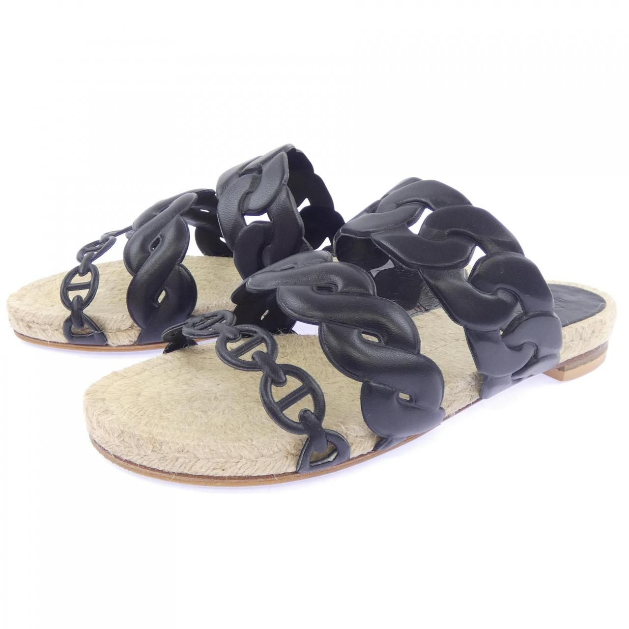 Hermes Gwen Espadrilles Chaine D'ancre Sandals — view 3