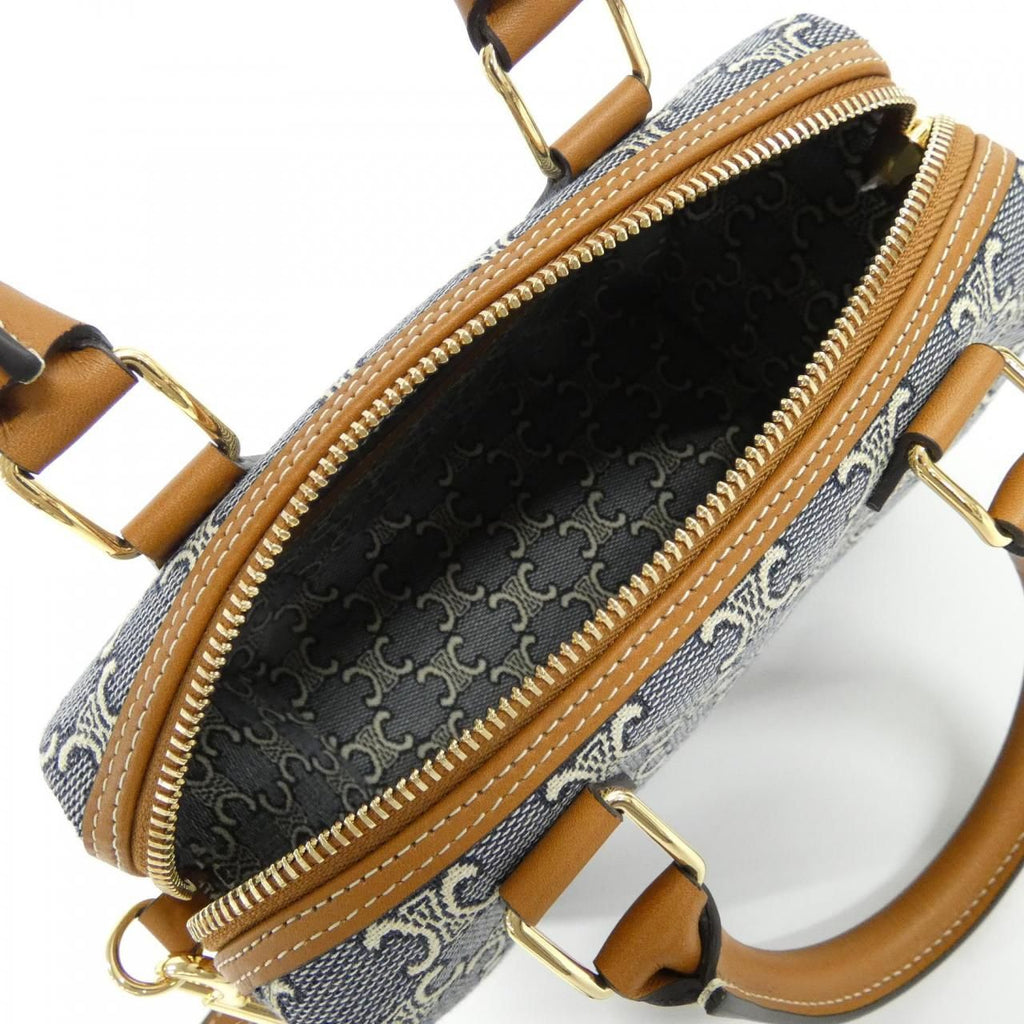 Celine Boston Bag Travel Bags Navy — view 4
