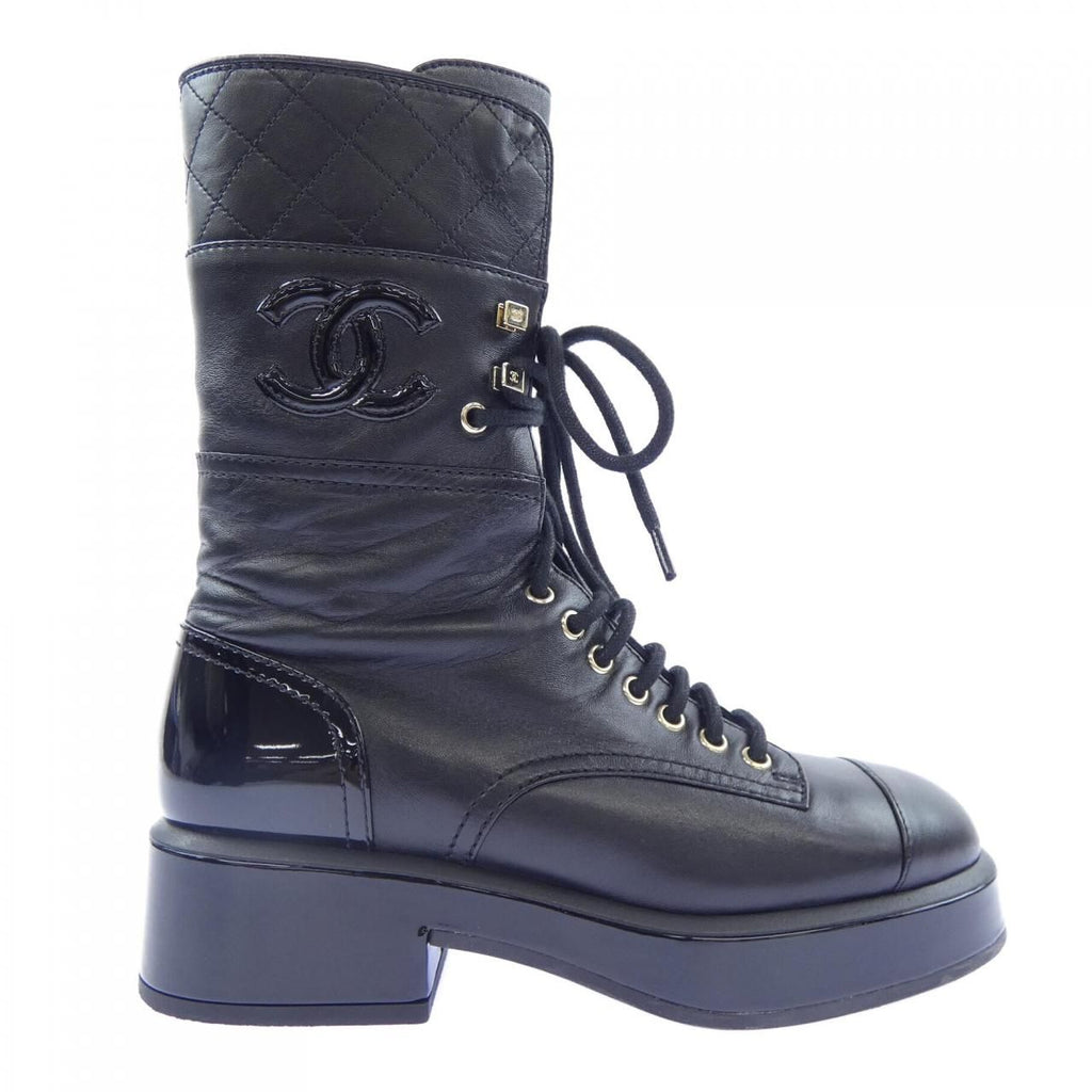 Chanel Lace UP Boots