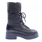 Chanel Lace UP Boots