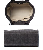 Chanel Chain Shoulder Bag Denim Gold Deauville MM — view 3