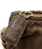 Prada Nylon Chain Shoulder Bag Crossbody Triangle Plate — view 9
