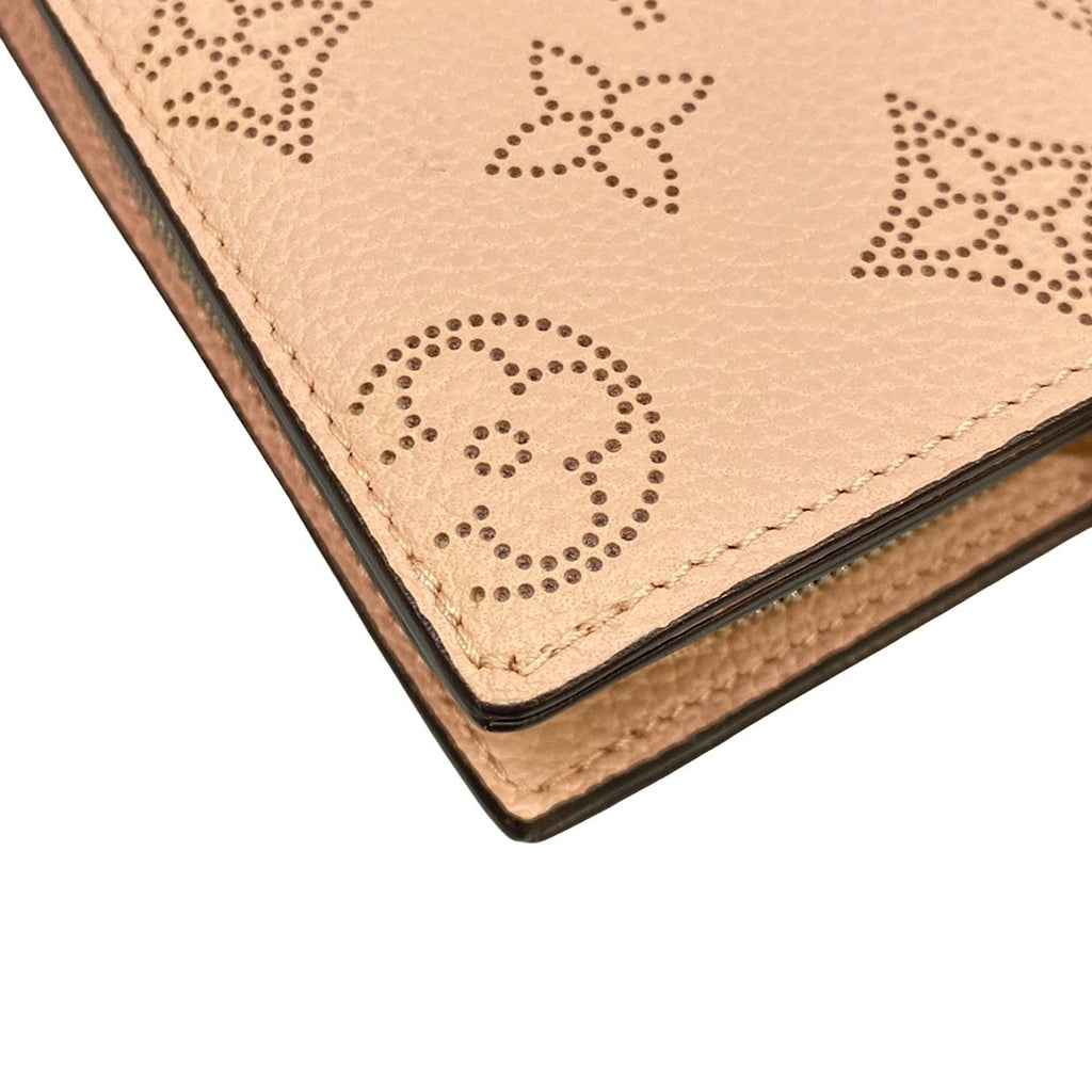 Louis Vuitton Bifold Wallet Mahina Portefeuille Jasmine Pink Leather Cowhide — view 6