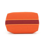 Hermes Handbag Bordeaux Silver Canvas Orange — view 3