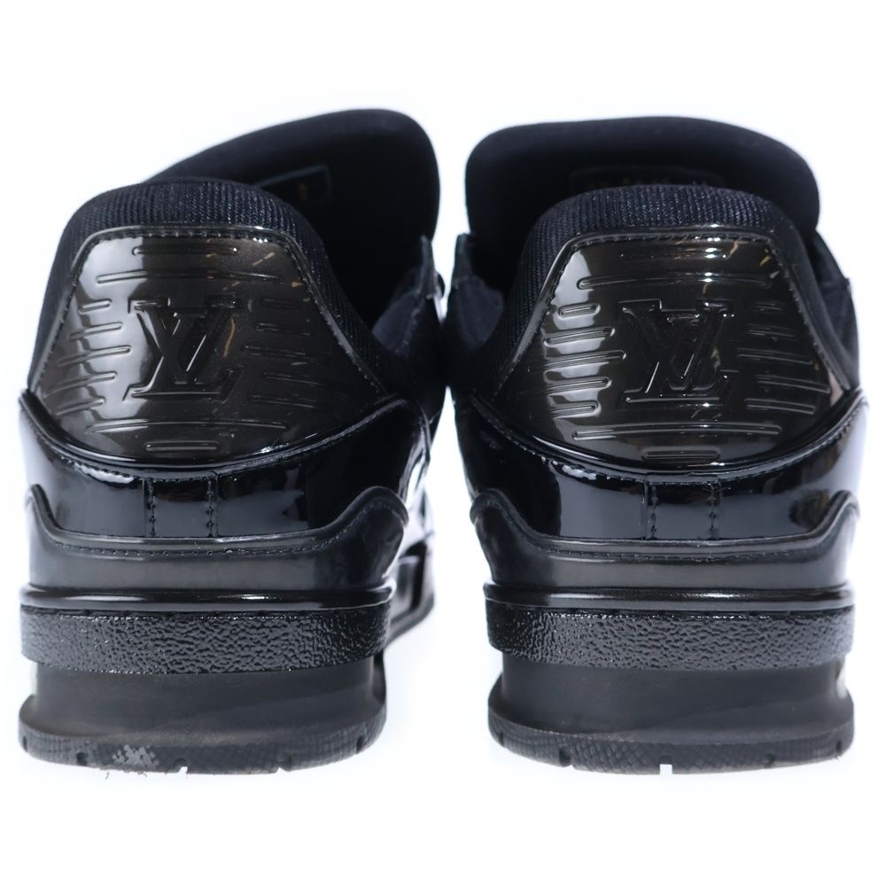 Louis Vuitton LV Trainer Patent Line Low Cut Sneakers Black — view 3