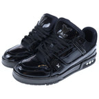 Louis Vuitton LV Trainer Patent Line Low Cut Sneakers Black — view 2