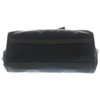 Prada Boston Bag Black Nylon Leather Silver — view 5