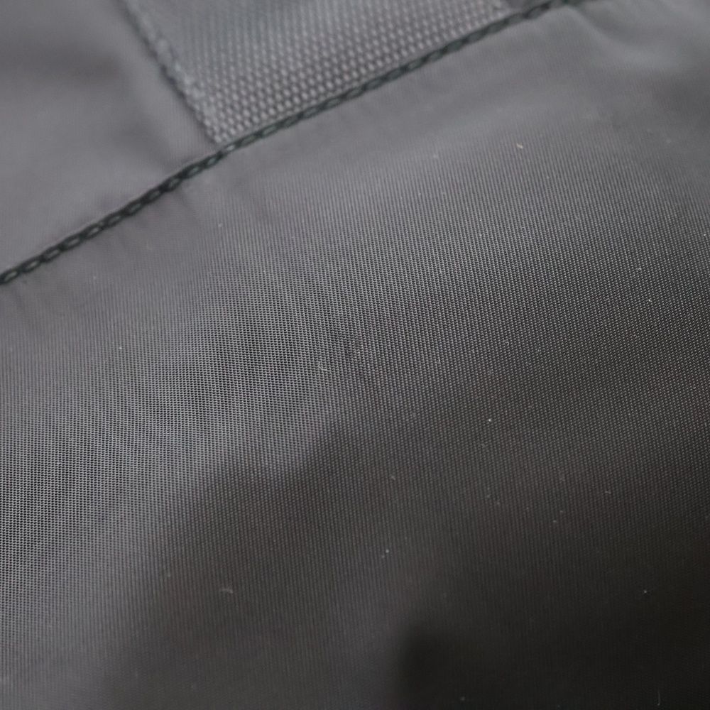 Prada Boston Bag Black Nylon Leather Silver — view 6