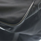 Prada Boston Bag Black Nylon Leather Silver — view 7