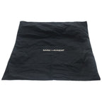 Saint Laurent Paris Rive Goche Tote Beige Black Canvas Leather Silver — view 8