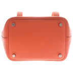 Hermes Picotin Lock PM Taurillon Clemence Rouge Pivoine Handbag Silver Red — view 5