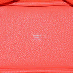 Hermes Picotin Lock PM Taurillon Clemence Rouge Pivoine Handbag Silver Red — view 4