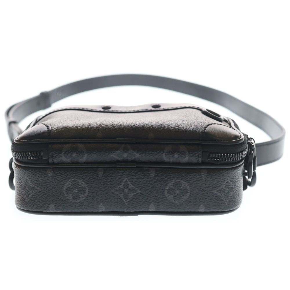 Louis Vuitton Monogram Eclipse Wearable Wallet Mini Shoulder Bag Black Leather — view 5