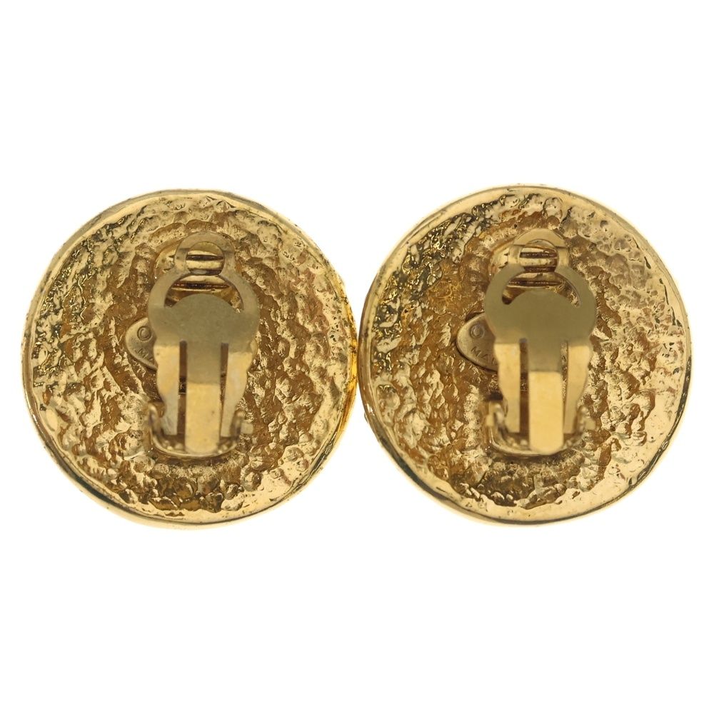 Chanel CC Logo Oval Earrings Gold — view 2