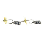 Chanel Cambon CC Logo Earrings Silver — view 4