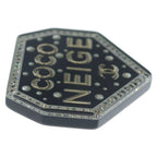 Chanel Coco Neige Brooch Pin Badge Black Silver — view 4