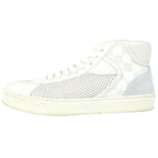 Louis Vuitton Damier Mesh High Cut Sneakers White
