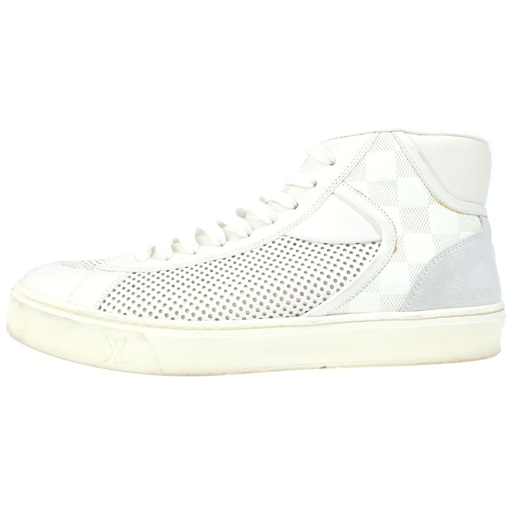 Louis Vuitton Damier Mesh High Cut Sneakers White