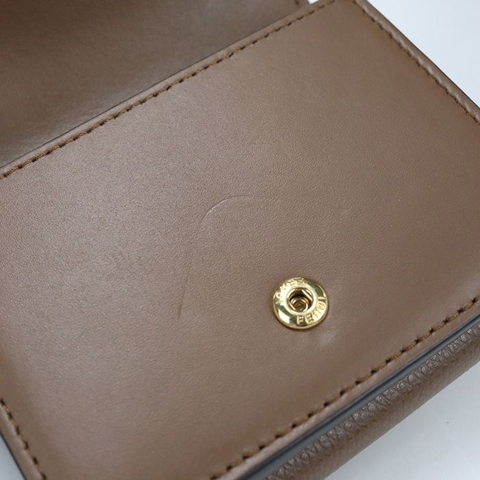 Fendi FF Diamond Trifold Wallet Leather — view 9