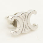 Celine Rhodium Finish Brass Triomphe Studs Earrings Metal — view 2