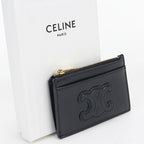 Celine Fragment Case Triomphe Coin Purse Calf