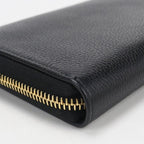 Prada Zip Around Vitello Gray Leather Wallet — view 7