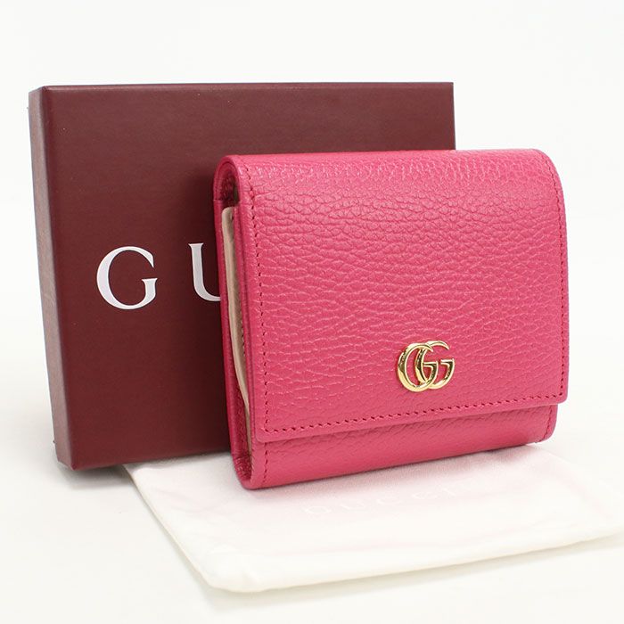 Gucci Compact Wallet Double Knot Bifold Leather