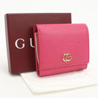 Gucci Compact Wallet Double Knot Bifold Leather
