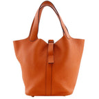 Hermes Picotin PM Taurillon Clemence Orange Handbag