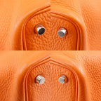 Hermes Picotin PM Taurillon Clemence Orange Handbag — view 4