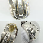 Chanel Earrings Logo Vintage 925 Sterling Silver — view 5