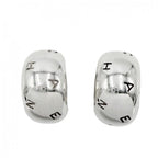 Chanel Earrings Logo Vintage 925 Sterling Silver