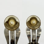 Chanel Earrings Logo Vintage 925 Sterling Silver — view 3