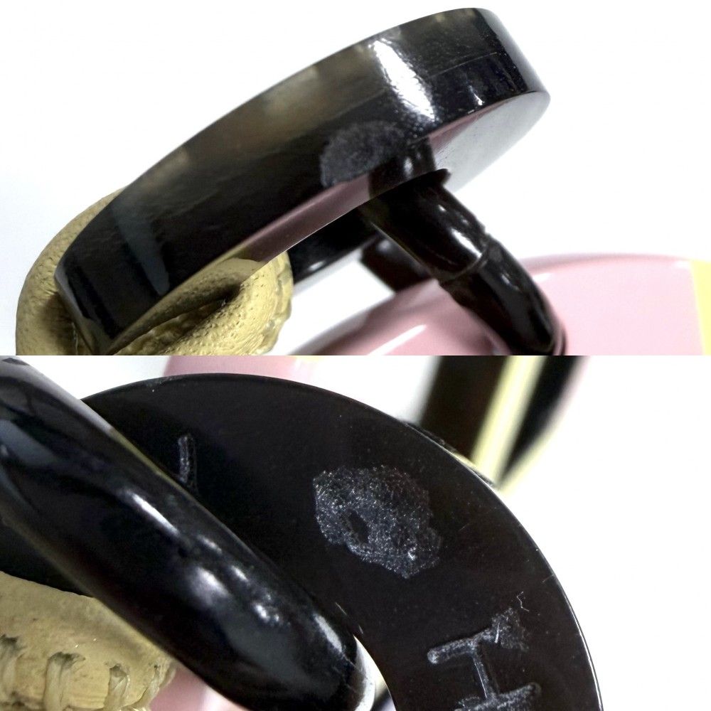 Hermes Necklace Equipe Pendant Hose Purple Pink Buffalo Horn Leather Hypno — view 6