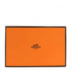 Hermes Card Case Calvi Coin Business Holder Purse Veau Epsom Brown Silver — view 6
