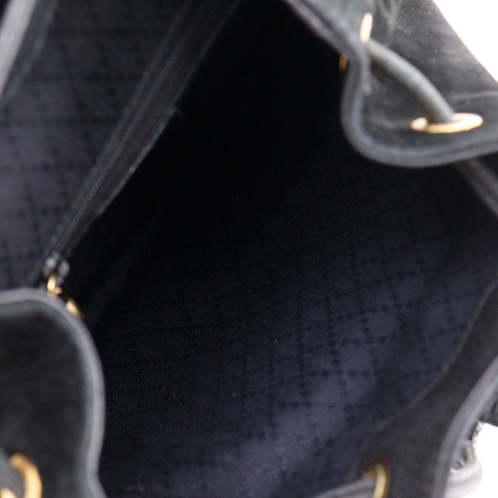 Gucci Bamboo Vintage Suede Black Backpack — view 6