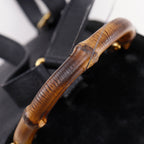 Gucci Bamboo Vintage Suede Black Backpack — view 5