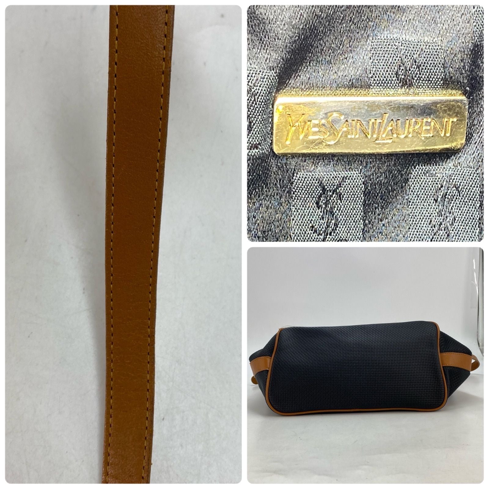 Saint Laurent Shoulder Bag Drawstring Leather Crossbody — view 7