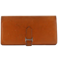 Hermes Bearn Classic Veau Epsom Orange Silver I Wallet