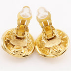Chanel CC Logo Vintage Gold Plated Earrings — view 4