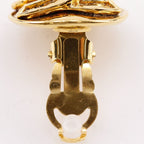 Chanel CC Logo Vintage Gold Plated Earrings — view 5