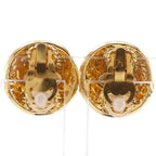 Chanel CC Logo Vintage Gold Plated Earrings — view 3