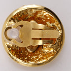 Chanel CC Logo Vintage Gold Plated Earrings — view 7