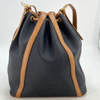 Saint Laurent Shoulder Bag Drawstring Leather Crossbody — view 3