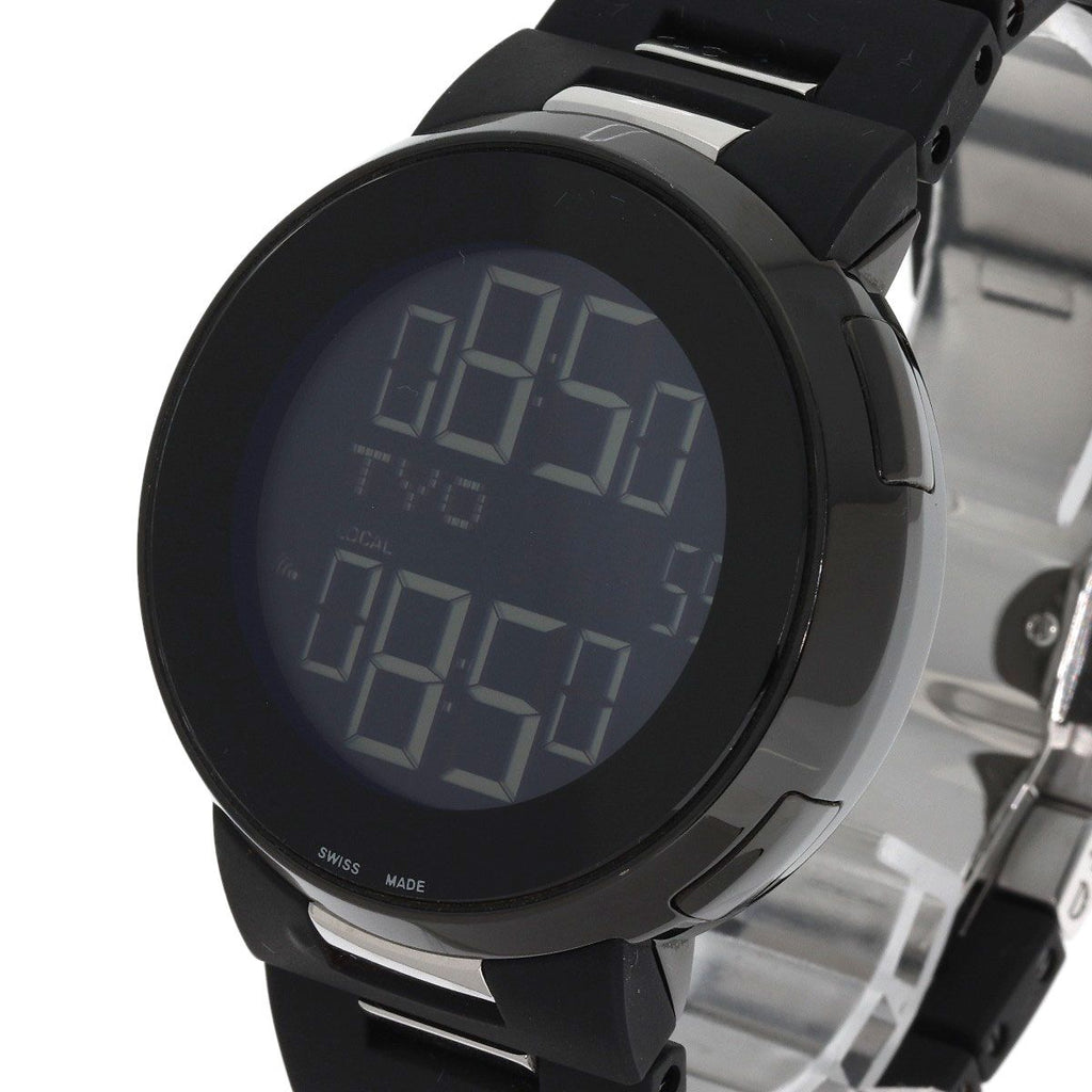 Gucci 114.2 Eye World Time Digital Watch SS Ssx Rubber — view 3